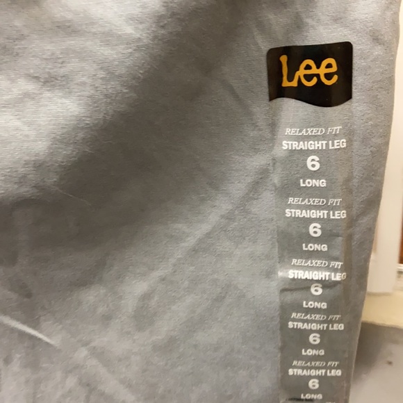 NWT Lee Women's Haze Gray Straight Leg Pants 6L - Picture 6 of 10